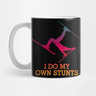 I Do My Own Stunts Skiing Mug